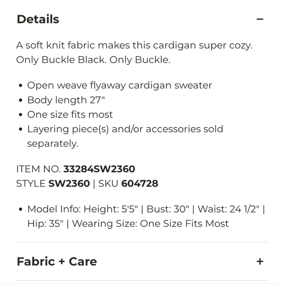 BUCKLE BLACK FRINGE CARDIGAN SWEATER OPEN FRONT MAJOR BROWN WOMEN OS BOHO LAYER - Picture 12 of 13